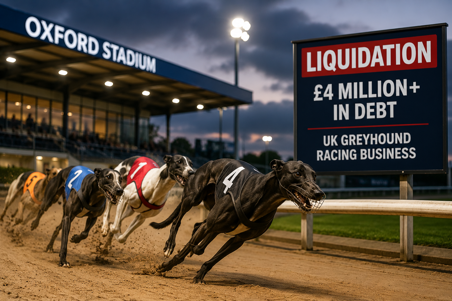 UK Greyhound Racing Company Enters Liquidation With Over £4 Million in Debt